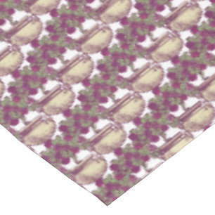 Vintage Art Nouveau rose tree maroon pattern Tablecloth