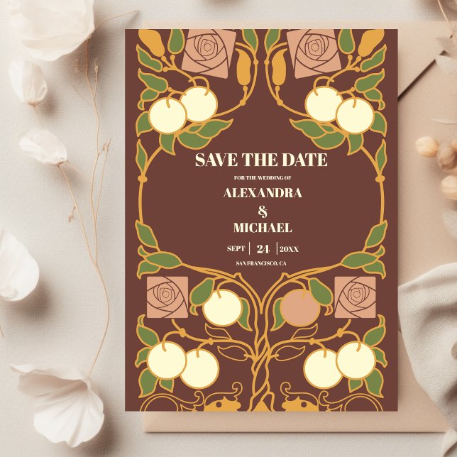 Vintage Art Nouveau Save The Date (Creator Uploaded)