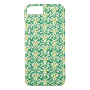 Vintage Art Nouveau snowdrop floral pattern Case-Mate iPhone Case