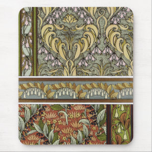 Vintage Art Nouveau Solomon's Seal, M.P. Verneuil Mouse Pad