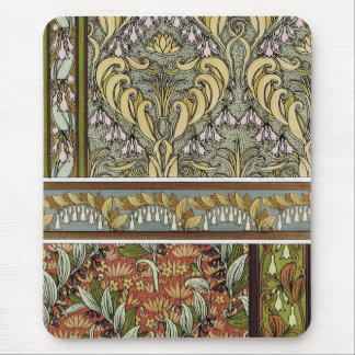 Vintage Art Nouveau Solomon's Seal, M.P. Verneuil Mouse Pad