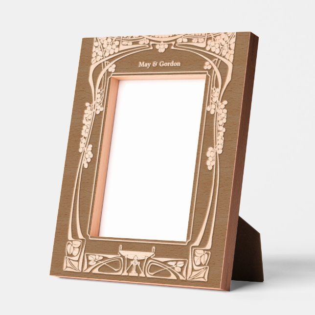 Vintage Art Nouveau Style Etched Frames (Left)