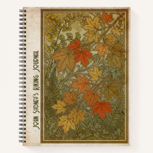Vintage Art Nouveau Sugar Maple Expedition Journal