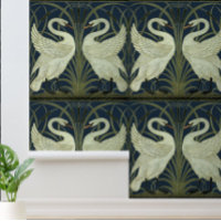 Vintage Art Nouveau Swans by Walter Crane