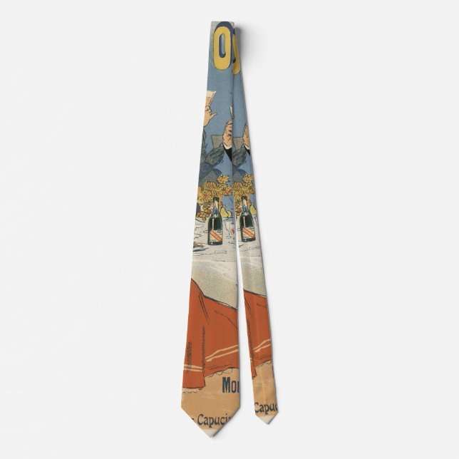 Vintage Art Nouveau, Taverne Olympia Restaurant Tie (Front)