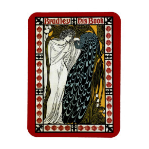Vintage Art Nouveau, The Kiss by William Bradley Magnet
