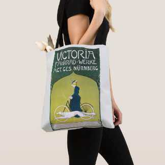 Vintage Art Nouveau, Victoria Fahrrad Werke, Rehm Tote Bag