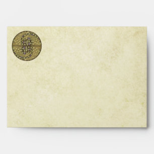 Vintage Art Nouveau Vineyard Peacock Envelopes