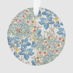 Vintage Art Nouveau Wild Geranium Floral Pattern Ornament