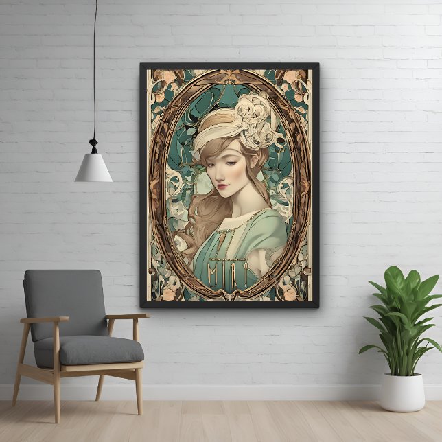 Vintage Art Nouveau Woman Elegant Art Poster (Creator Uploaded)