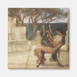 Vintage Art, Sappho and Alcaeus by Alma Tadema Magnet
