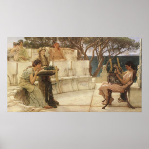 Vintage Art, Sappho and Alcaeus by Alma Tadema Poster