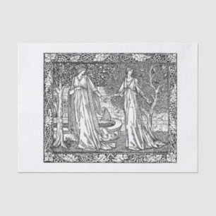 Vintage art tissue paper