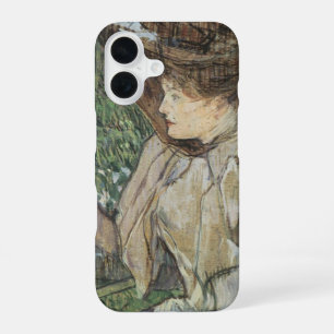 Vintage Art, Woman with Gloves by Toulouse Lautrec iPhone 16 Case