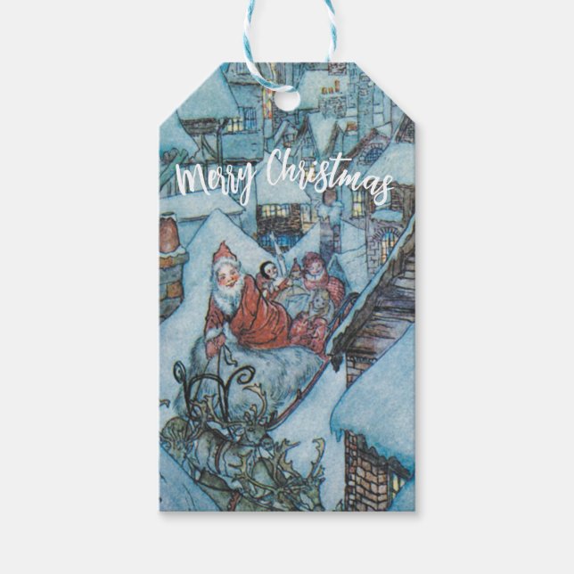 Vintage Arthur Rackham Christmas  Gift Tags (Front)