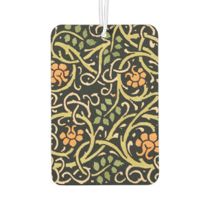 Vintage Arts and Crafts Floral Pattern Roycroft Car Air Freshener