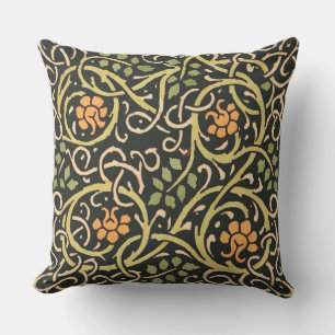 Vintage Arts and Crafts Floral Pattern Roycroft Outdoor Cushion