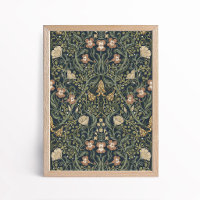 Vintage Arts and Crafts Floral Poster Wall Art