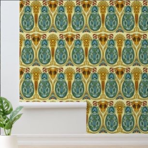 Vintage Arts And Crafts Style 1907 Pattern Wallpaper