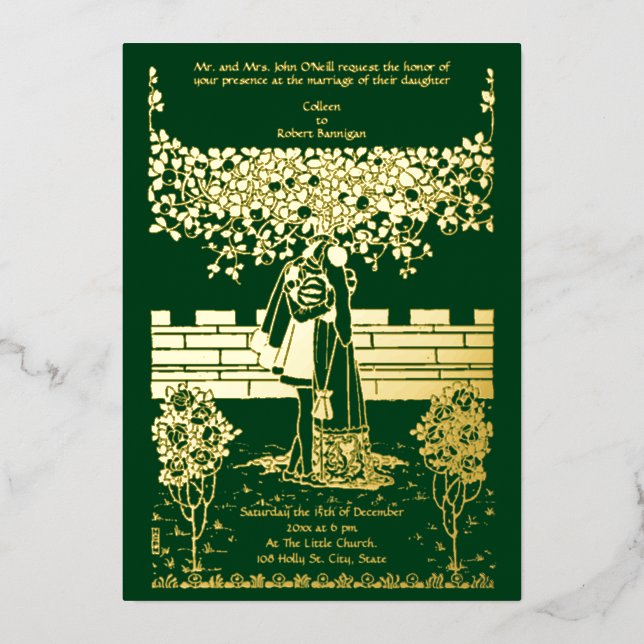 Vintage Arts & Crafts Mediaeval Wedding (Front)