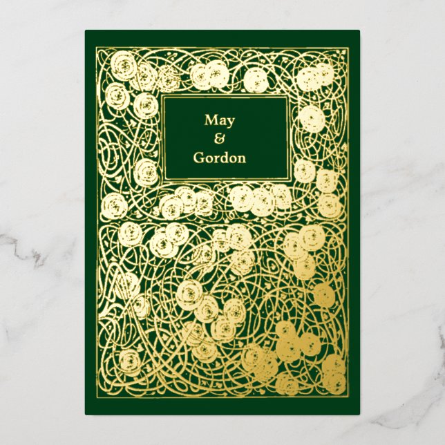 Vintage Arts & Crafts Style Mackintosh Roses (Front)