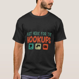Vintage Arts Funny Camping Outfits Just Here For T T-Shirt