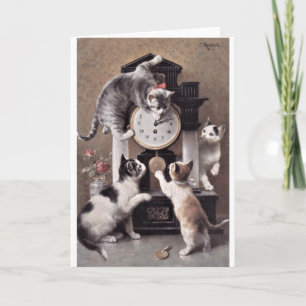 Vintage Artwork - Time for Kittens to Play, Card