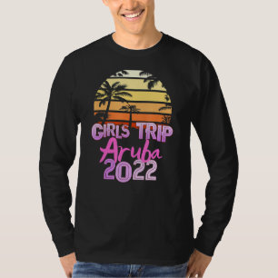Vintage Aruba All Girls Trip 2022 Spring Break T-Shirt