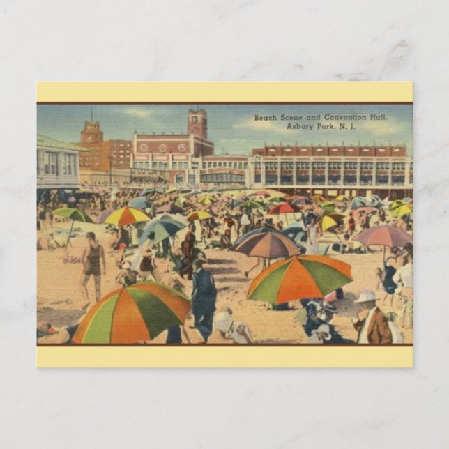 Vintage Asbury Park Postcard (Front)