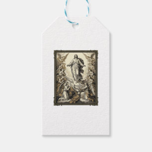 Vintage Ascension Angel Engraving Vector Art_1 Gift Tags