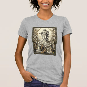 Vintage Ascension Angel Engraving Vector Art_1 T-Shirt