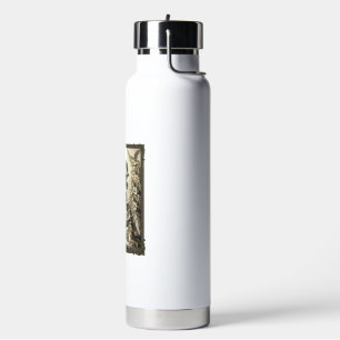Vintage Ascension Angel Engraving Vector Art_1 Water Bottle