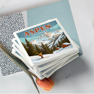 Vintage Aspen Colorado Magnet