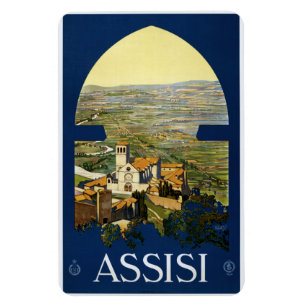 Vintage Assisi Italy magnet