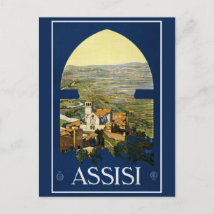 Vintage Assisi Italy postcard