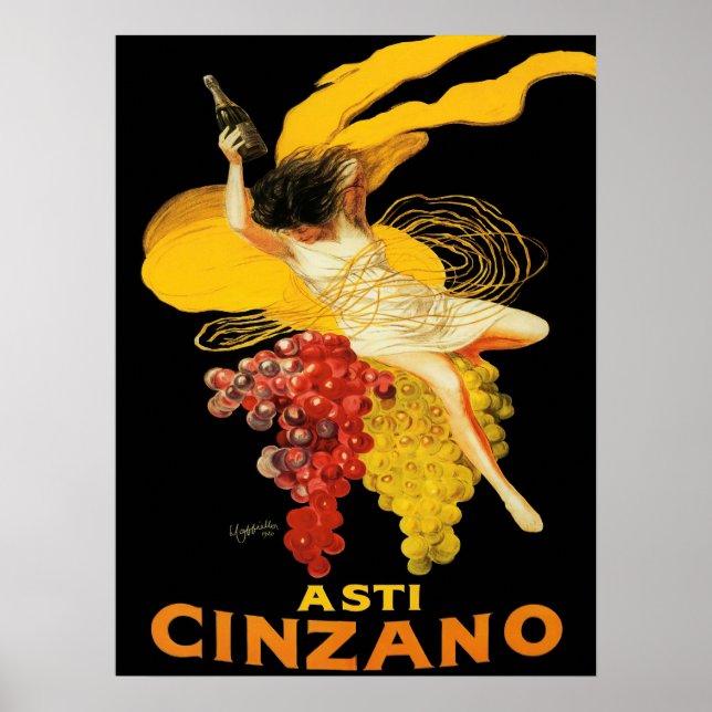 Vintage Asti Cinzano by Cappiello Poster (Front)