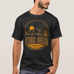 Vintage Astoria Oregon Mountain Hiking Souvenir Pr T-Shirt