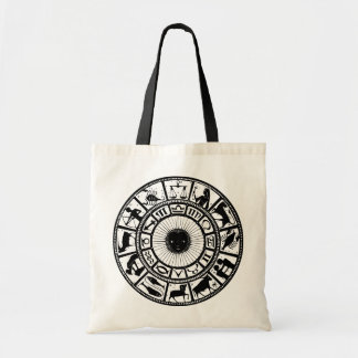 Vintage Astrology Zodiac Wheel Tote Bag