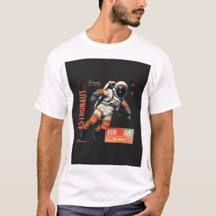 Vintage Astronaut Graphic Design Space Explorer T-Shirt