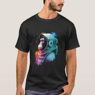 Vintage Astronaut Monkey Chimp Cosmonaut Cool Hip  T-Shirt