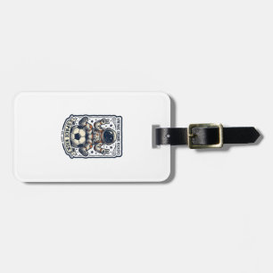 Vintage Astronaut Soccer Peace Sign Shirt Design_1 Luggage Tag