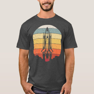 Vintage Astronaut Spaceship Spacecraft Spaceman As T-Shirt