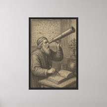 Vintage Astronomer Engraving