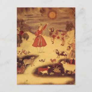 Vintage Astronomy, Antique Asian Celestial Art Postcard