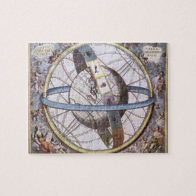 Vintage Astronomy, Celestial by Andreas Cellarius Jigsaw Puzzle (Horizontal)