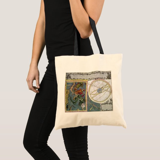 Vintage Astronomy Celestial by Matthaeus Seutter Tote Bag (Front (Product))