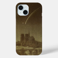 Vintage Astronomy, Donati Comet over Paris in 1858