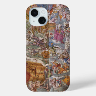Vintage Astronomy, Map of Christian Constellations iPhone 15 Case