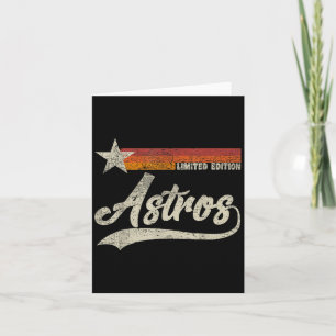 Vintage Astros Retro Style 70s 80s First Name  Card