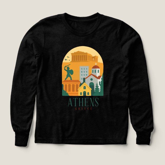 Vintage Athens Greece Travel – Parthenon (Design Front)